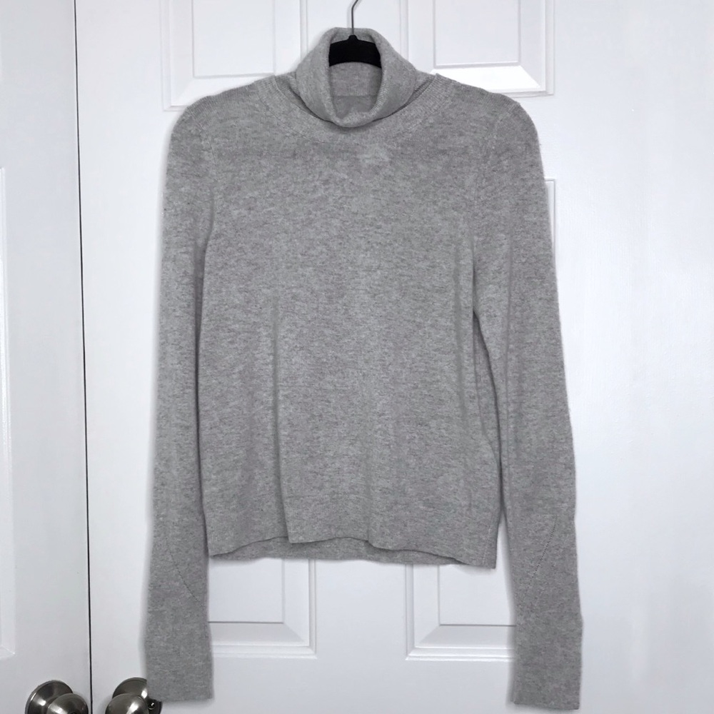 3.11 PHILLIP LIM gray cashmere turtleneck sweater small